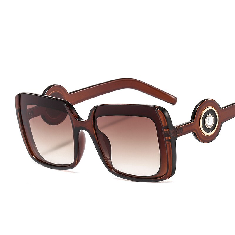 Fashion Oversized Square Sunglasses Women Men Luxury Braqnd Design Unisex Personalized Travel Driving Eyewear UV400
