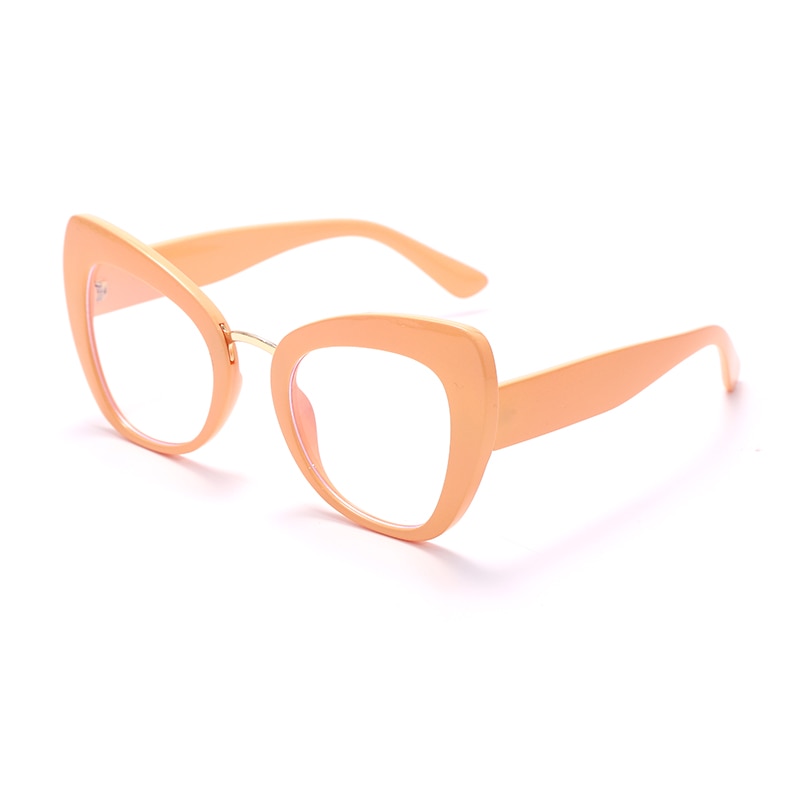 JASPEER Cat Eye Computer Glasses Women Anti Blue Ray Eye Glass Blue Light Blocking Prescription Optical Frames Female Eyewear