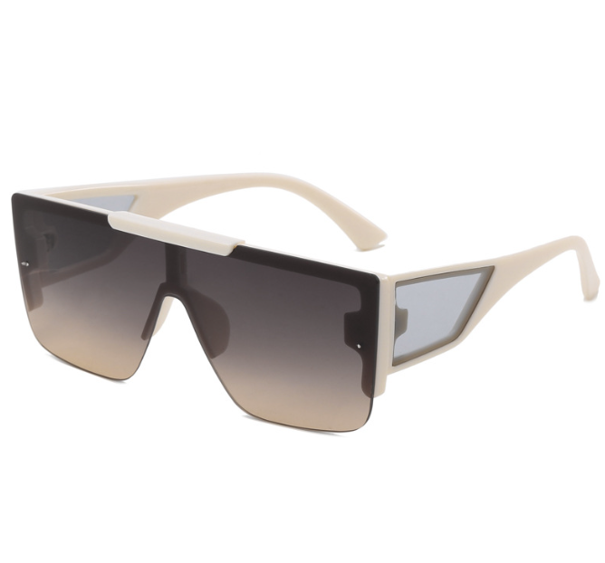 Simple and fashionable sunglasses Men frameless European and American street photography glasses