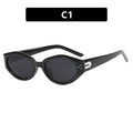Mi nail small frame spicy girl same style small frame fashionable decoration trendy sunshade concave shaped sunglasses
