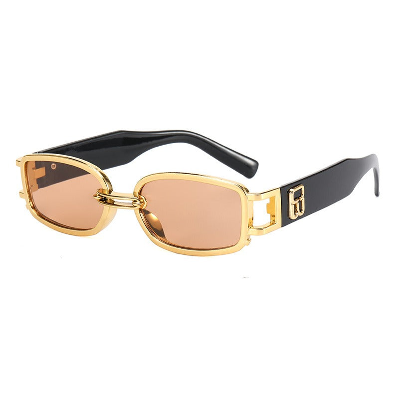 Fashionable Resin Sunglasses Men's Stall Red Transparent Glasses