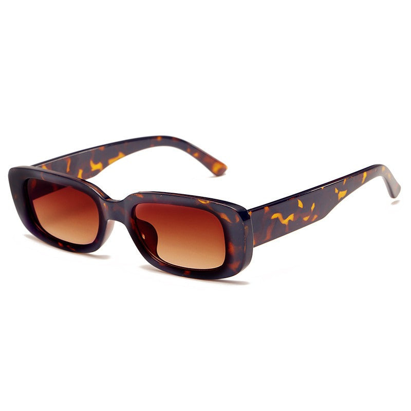 New fashionable small frame sunglasses for men and women trendy street style sunglasses rectangular gradient sunglasses