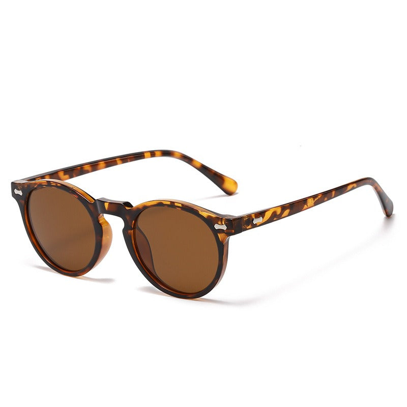 Fashion Sunglasses for Men Women Vintage Small Round Frame Sun Glasses Yellow Lens UV400 Goggles Shades Eyewear