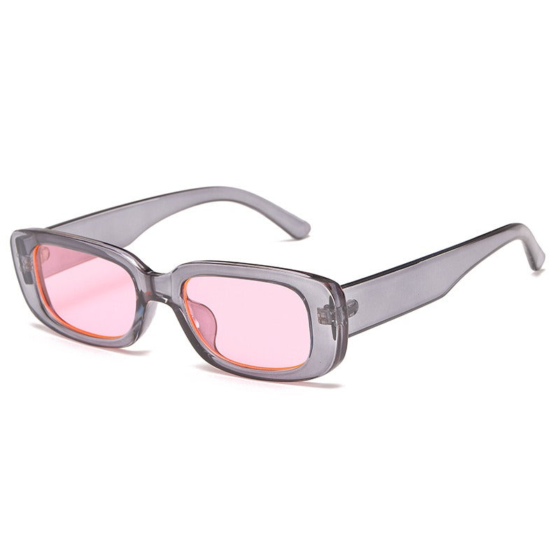 New fashionable small frame sunglasses for men and women trendy street style sunglasses rectangular gradient sunglasses