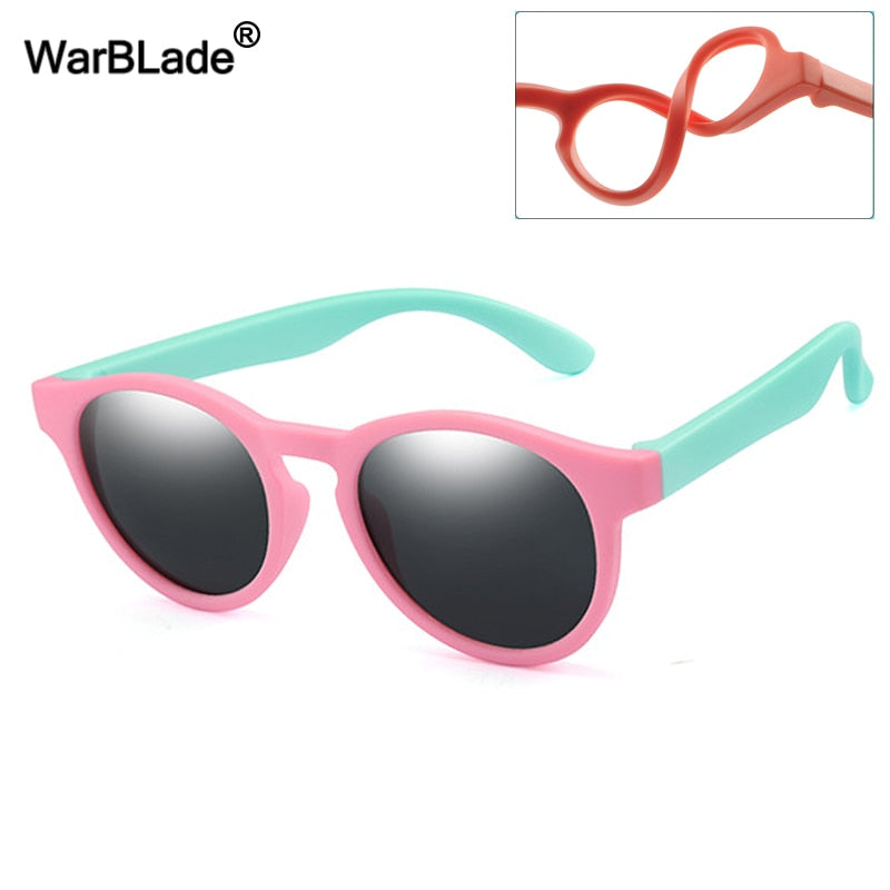 New Kids Polarized Sunglasses Round Children Sun Glasses Boys Girl Safety Glasses Baby Infant Shades Eyewear UV400