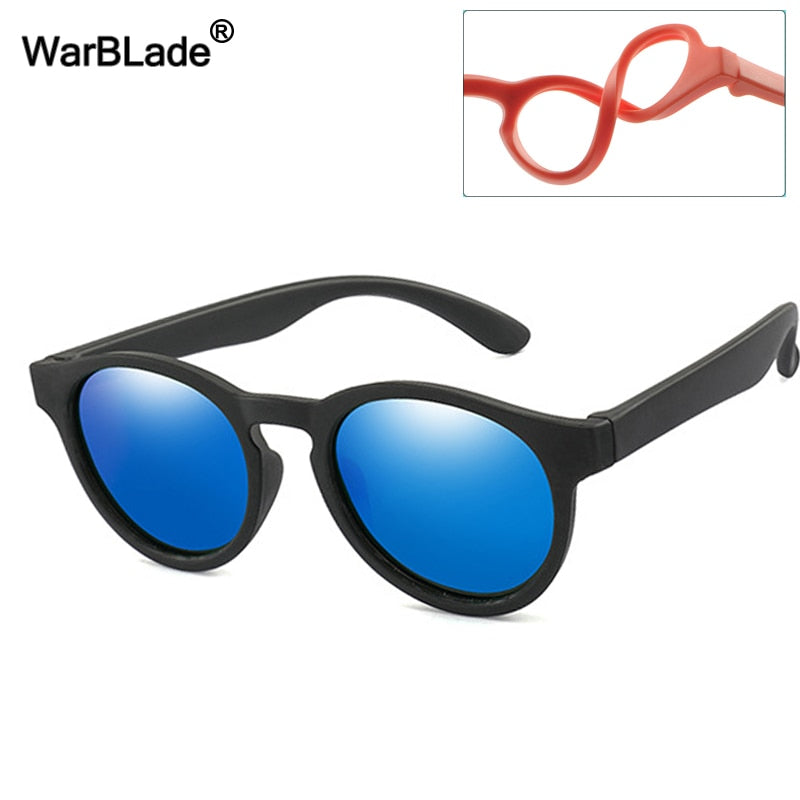 New Kids Polarized Sunglasses Round Children Sun Glasses Boys Girl Safety Glasses Baby Infant Shades Eyewear UV400
