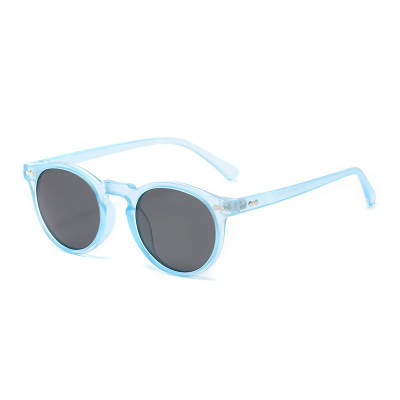 Fashion Sunglasses for Men Women Vintage Small Round Frame Sun Glasses Yellow Lens UV400 Goggles Shades Eyewear
