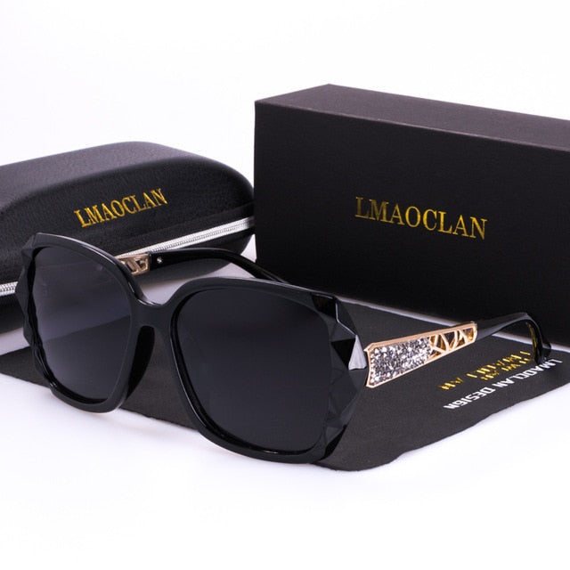 Polarized Sunglasses Vintage Women Luxury Brand Designer Shades Eyewear Accessories Oversized Ladies Driving Sun Glasses