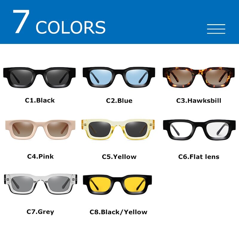 CRIXALIS Small Rectangle Polarized Sunglasses Women Brand Designer Sun Glasses For Ladies Shades Female Eyewear Anti-glare UV400