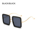 Oversized Sunglasses Women Square Luxury Diamond Shiny Crystal Sun Glasses Men UV400 Shades Eyewear
