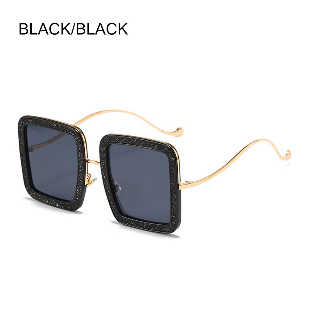 Oversized Sunglasses Women Square Luxury Diamond Shiny Crystal Sun Glasses Men UV400 Shades Eyewear