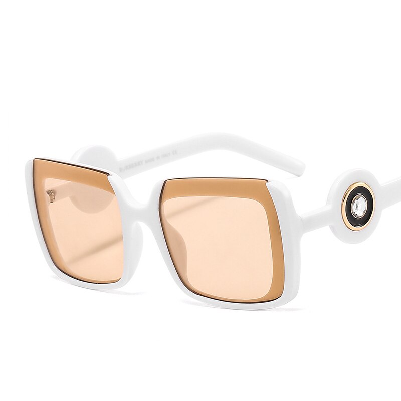 Fashion Oversized Square Sunglasses Women Men Luxury Braqnd Design Unisex Personalized Travel Driving Eyewear UV400