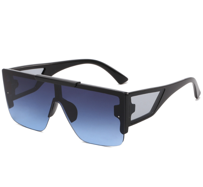 Simple and fashionable sunglasses Men frameless European and American street photography glasses