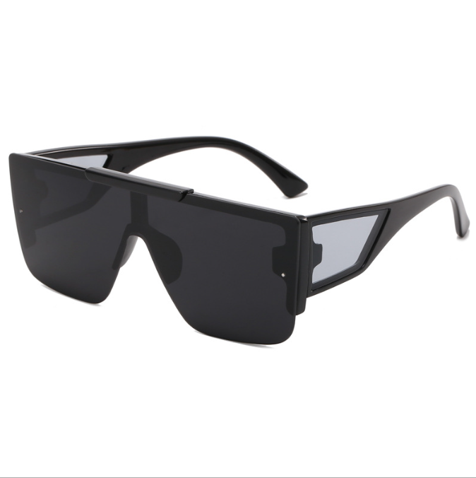 Simple and fashionable sunglasses Men frameless European and American street photography glasses
