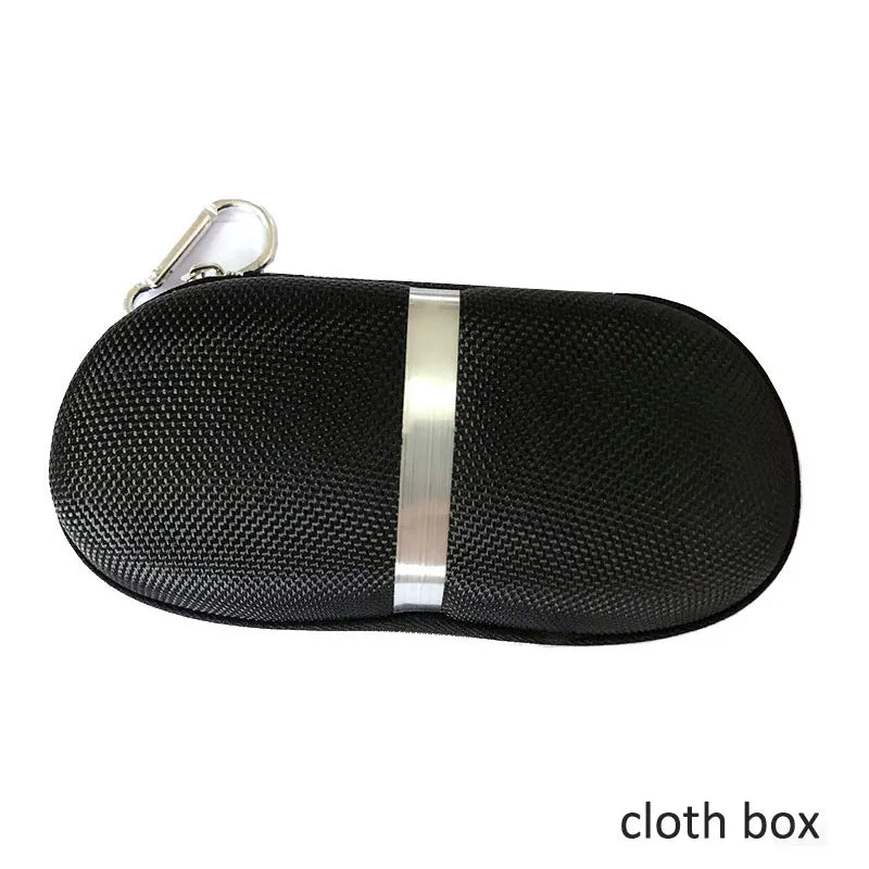 Protable Sunglasses Protector Travel Pack Pouch Glasses Case 1Pcs Black Zipper Box Hard Eyewear Accessories